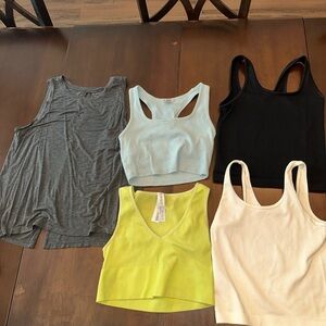 Stylish Women's Tank Tops - Gray, Blue, Black, Yellow, White